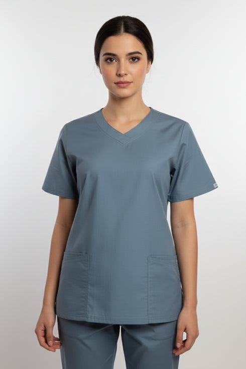 Women's 4-Pocket Contemporary Fit V-Neck Scrub